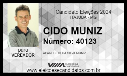 Candidato CIDO MUNIZ 2024 - ITAJUBÁ - Eleições