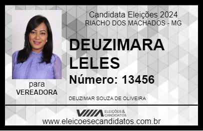 Candidato DEUZIMARA LELES 2024 - RIACHO DOS MACHADOS - Eleições