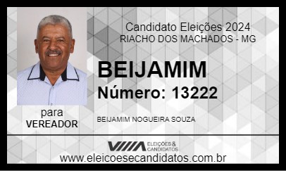 Candidato BEIJAMIM 2024 - RIACHO DOS MACHADOS - Eleições