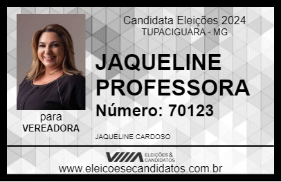 Candidato JAQUELINE PROFESSORA 2024 - TUPACIGUARA - Eleições