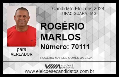 Candidato ROGÉRIO MARLOS 2024 - TUPACIGUARA - Eleições