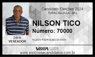 Candidato NILSON  TICO 2024 - TUPACIGUARA - Eleições