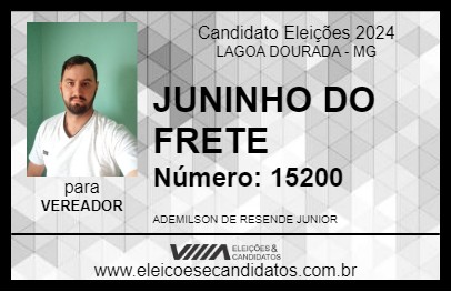 Candidato JUNINHO DO FRETE 2024 - LAGOA DOURADA - Eleições