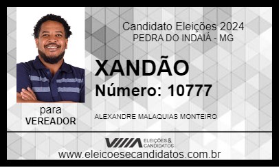 Candidato XANDÃO 2024 - PEDRA DO INDAIÁ - Eleições