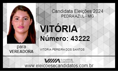 Candidato VITÓRIA 2024 - PEDRA AZUL - Eleições