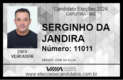 Candidato SERGINHO DA JANDIRA 2024 - CAPUTIRA - Eleições