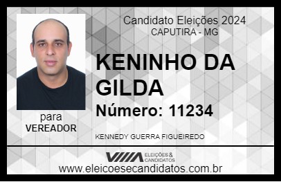 Candidato KENINHO DA GILDA 2024 - CAPUTIRA - Eleições