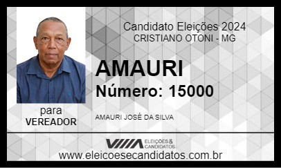 Candidato AMAURI 2024 - CRISTIANO OTONI - Eleições