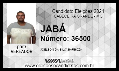 Candidato JABÁ 2024 - CABECEIRA GRANDE - Eleições