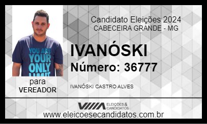 Candidato IVANÓSKI 2024 - CABECEIRA GRANDE - Eleições