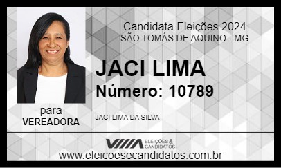 Candidato JACI LIMA 2024 - SÃO TOMÁS DE AQUINO - Eleições