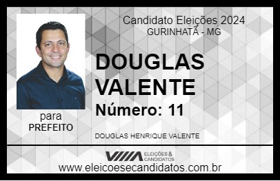 Candidato DOUGLAS VALENTE 2024 - GURINHATÃ - Eleições