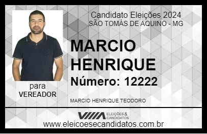 Candidato MARCIO HENRIQUE 2024 - SÃO TOMÁS DE AQUINO - Eleições