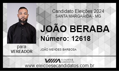 Candidato JOÃO BERABA 2024 - SANTA MARGARIDA - Eleições