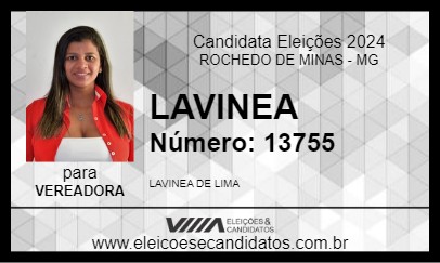 Candidato LAVINEA 2024 - ROCHEDO DE MINAS - Eleições