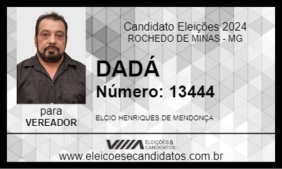 Candidato DADÁ 2024 - ROCHEDO DE MINAS - Eleições