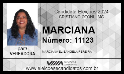 Candidato MARCIANA 2024 - CRISTIANO OTONI - Eleições