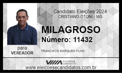 Candidato MILAGROSO 2024 - CRISTIANO OTONI - Eleições