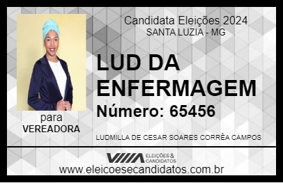 Candidato LUD DA ENFERMAGEM 2024 - SANTA LUZIA - Eleições