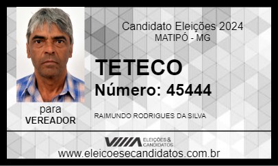 Candidato TETECO 2024 - MATIPÓ - Eleições