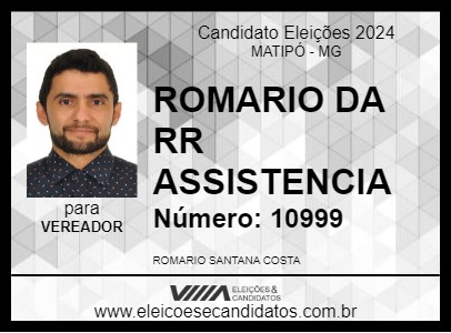 Candidato ROMARIO DA RR ASSISTENCIA 2024 - MATIPÓ - Eleições