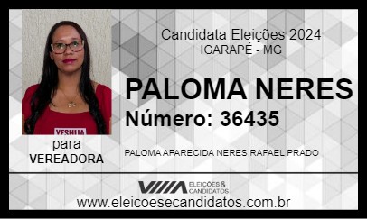 Candidato PALOMA NERES 2024 - IGARAPÉ - Eleições