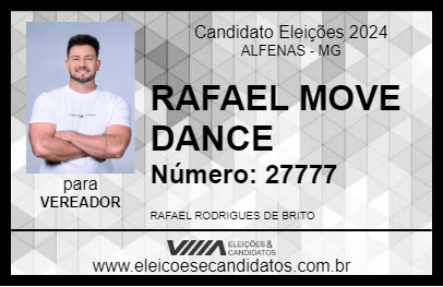 Candidato RAFAEL MOVE DANCE 2024 - ALFENAS - Eleições