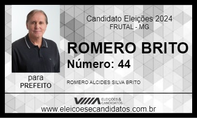 Candidato ROMERO BRITO 2024 - FRUTAL - Eleições