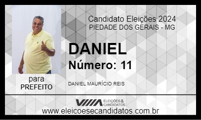 Candidato DANIEL 2024 - PIEDADE DOS GERAIS - Eleições