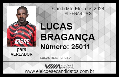 Candidato LUCAS BRAGANÇA 2024 - ALFENAS - Eleições