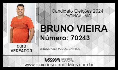 Candidato BRUNO VIEIRA 2024 - IPATINGA - Eleições