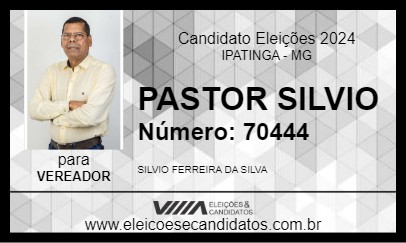 Candidato PASTOR SILVIO 2024 - IPATINGA - Eleições