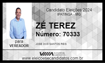 Candidato ZÉ TEREZ 2024 - IPATINGA - Eleições