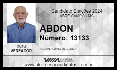 Candidato ABDON 2024 - ABRE CAMPO - Eleições