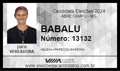 Candidato BABALU 2024 - ABRE CAMPO - Eleições