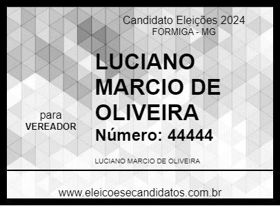 Candidato LUCIANO DO GÁS 2024 - FORMIGA - Eleições