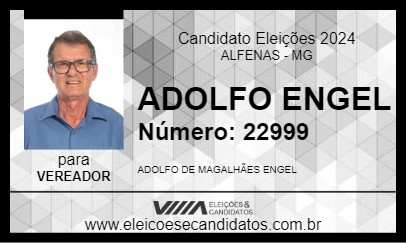 Candidato ADOLFO ENGEL 2024 - ALFENAS - Eleições