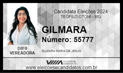 Candidato GILMARA 2024 - TEÓFILO OTONI - Eleições