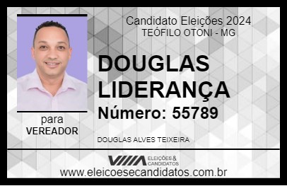 Candidato DOUGLAS LIDERANÇA 2024 - TEÓFILO OTONI - Eleições