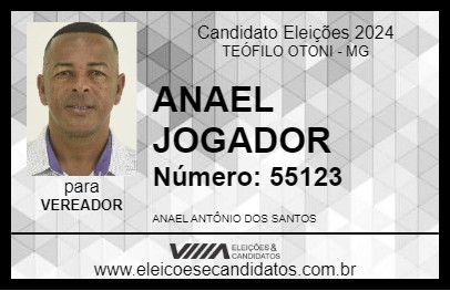 Candidato ANAEL JOGADOR 2024 - TEÓFILO OTONI - Eleições