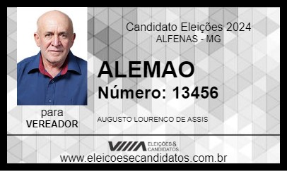 Candidato ALEMAO 2024 - ALFENAS - Eleições