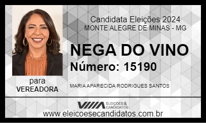 Candidato NEGA DO VINO  2024 - MONTE ALEGRE DE MINAS - Eleições