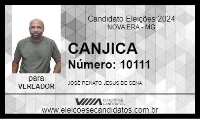 Candidato CANJICA 2024 - NOVA ERA - Eleições