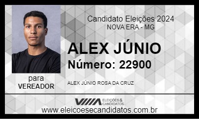 Candidato ALEX JÚNIO 2024 - NOVA ERA - Eleições