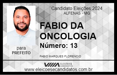 Candidato FABIO DA ONCOLOGIA 2024 - ALFENAS - Eleições