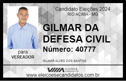 Candidato GILMAR SANTOS 2024 - RIO ACIMA - Eleições