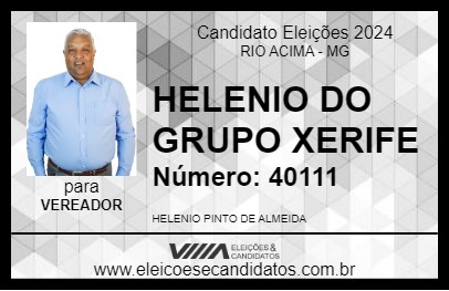 Candidato HELENIO DO GRUPO XERIFE 2024 - RIO ACIMA - Eleições