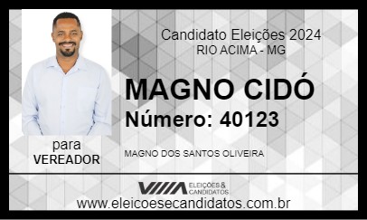 Candidato MAGNO CIDÓ 2024 - RIO ACIMA - Eleições