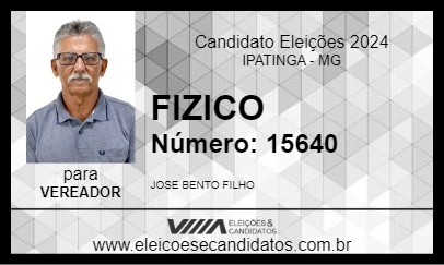 Candidato FIZICO 2024 - IPATINGA - Eleições