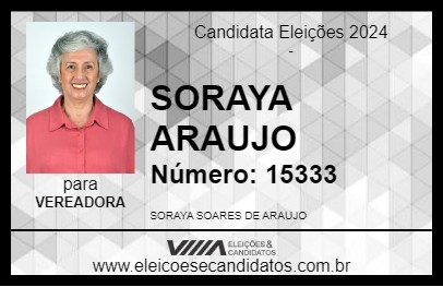 Candidato SORAYA ARAUJO 2024 - IPATINGA - Eleições